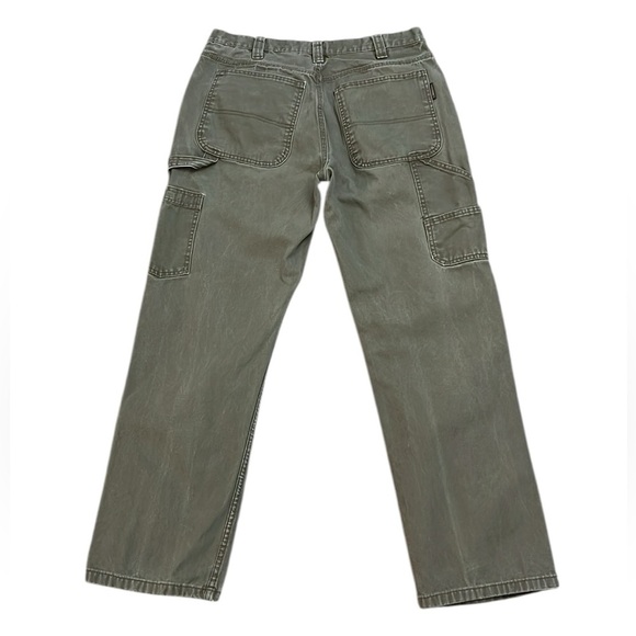 Wolverine Canvas Utility Work Pants Gray Straight Leg Heavy Carpenter Loop 34x30 - Picture 6 of 12